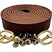 TOFL Genuine Top-Grain Leather Strap | 72 Inches Long | 1 Inch Wide | 9/64 Inch Thick (8-9 oz) | 1 Leather Strip for DIY Arts & Craft Projects, Clothing, Jewelry, Wrapping | Burgundy