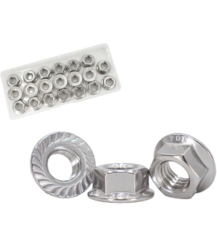 ブリンク Amazon.com: MonsterBolts - M8 Flanged Prevailing Torque Nuts, DIN