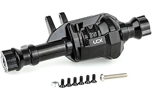 LCX Racing 1/10th RC Crawler Car CNC Machined Front Axle Housing w/Diff Cover PVD Coating for TRX4 TRX-4, Upgrades Parts Accessories