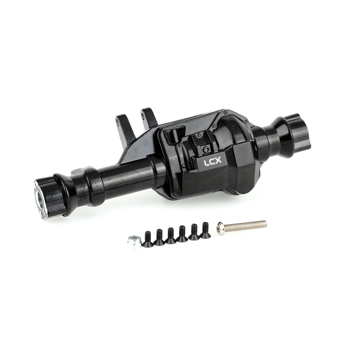 LCX Racing 1/10th RC Crawler Car CNC Machined Front Axle Housing w/Diff Cover PVD Coating for Traxxas TRX4, Upgrades Parts Accessories