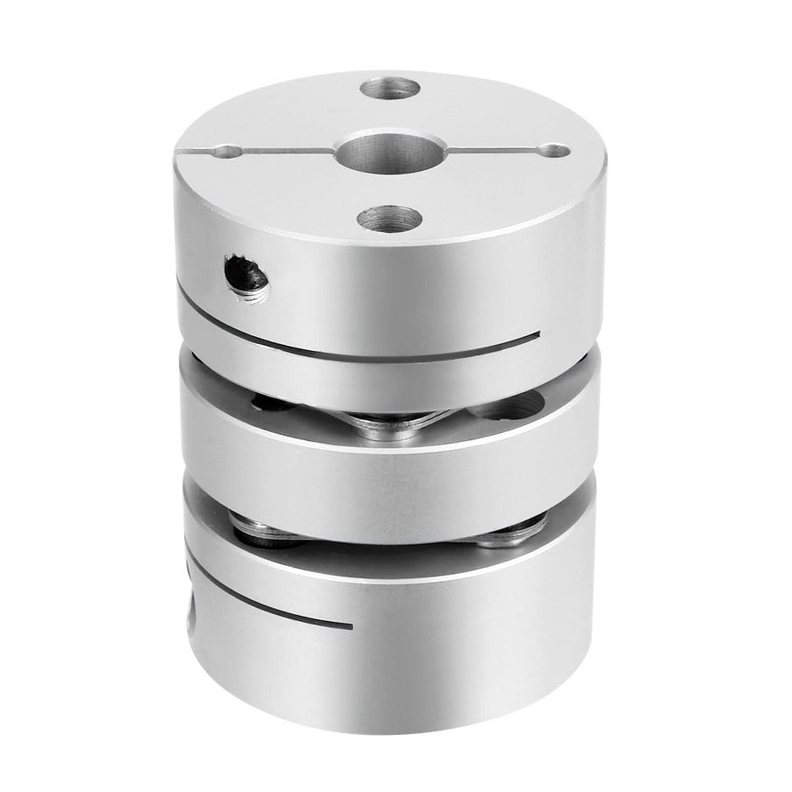 TA-VIGOR Flexible Coupling 8mm to 14mm, D32xL40mm Clamp Tight Motor Shaft 2 Diaphragm Shaft Coupling Joint Connector