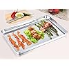 Baking Tray, Stainless Steel Baking Sheet Cookie Tray Professional, 40 x 30 x 2.5 cm, Non Toxic & Healthy, Mirror Finish…