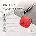 Key Finder Upgrade by Calerix, Anti-Lost Tool for Wallet, Purse, Cell Phone Locator, Car Key, Pram & Pets Tracker, Bluetooth Key Finder with Alarm, GPS Tracking System Wireless Key Finder (Red)