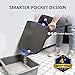 WePet Cat Litter Mat, Kitty Litter Trapping Mat, Large Size, Honeycomb Double Layer, No Phthalate, Urine Waterproof, Easy Clean, Scratch Scatter Control, Catcher Box Pads Rug Carpet 30x25 Inch Grey