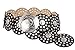 beltiscool Women's 3 1/2 (90 mm) Wide Boho Disc Concho Leather Link Belt