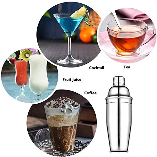 XinLuMing Shaker Set Bartender Kit Tragbarer Rollbeutel Mit 7-teiligen Cocktail-Zubereitungswerkzeugen Leicht Zu… – Bild 4