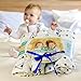 Muslin Swaddle Blankets for Baby - 7 Pcs Set - 4 Swaddles, 2 Clips, Baby Gift Box - 100% Organic Cotton - Unisex Pack for Boys and Girls - Newborn, Infant and Toddler - 47x47 Large Wrap Swaddles
