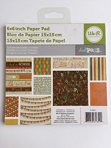 We R Memory Keepers Hall Pass 6"x6" Paper Pad (61859)