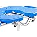 Platinum Health Bath Transfer Bench with Cutout Shower Seat, Deluxe All-Access Chair for Tub and Shower Transfers, Raised Toilet Seat for Seniors and Elderly, Adjustable Height, Includes Insert, Blue