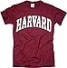 Harvard University T-Shirt - Arched Block - Crimson -L