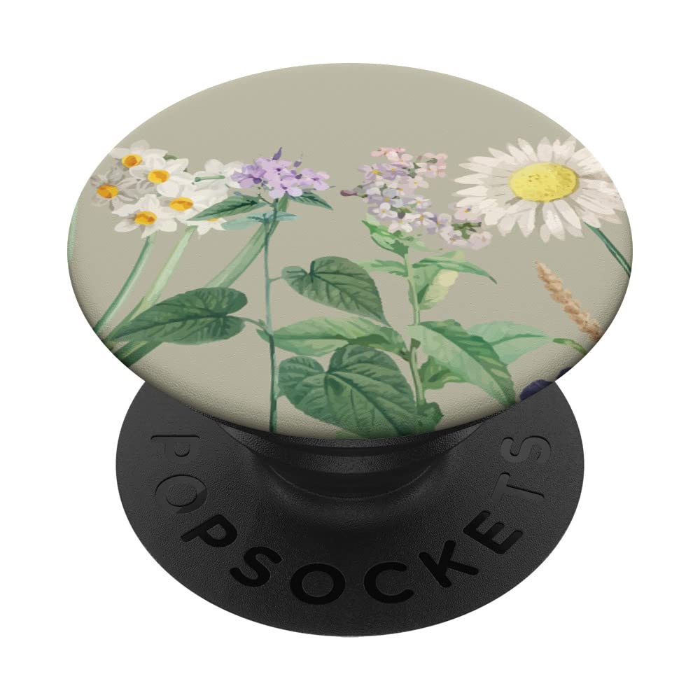 Cute Wildflower Watercolor Summer Flowers PopSockets Swappable PopGrip