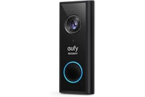 eufy Security Wireless Video Doorbell S220 Add-on with 2K Resolution Video, Easy Self-Installation, Enhanced Home Security, Cost-Effective, Compatible with HomeBase 1, 2, 3, E