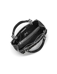 Michael Michael Kors Flora Burst pequeña del Norte sur Satchel lentejuelas negro