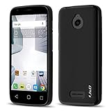 J&D Case Compatible for Alcatel Ideal Case, [Drop Protection] [Slim Cushion] Shock Resistant Protective TPU Slim Case for Alcatel Ideal Bumper Case - [Not for Alcatel Ideal Xcite] - Black