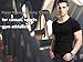 XShing Cotton Men's T-Shirt Comfort-Soft Fitness Crew-Neck T-Shirts (L, Black)