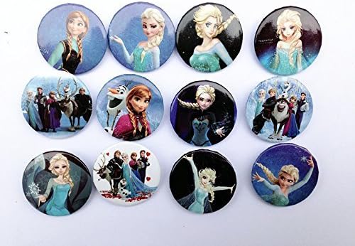 Set of 12 Disney Frozen Badges Tin Badge Pins Button