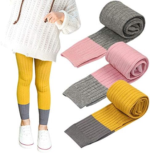 BOOPHBaby Girls Legging Pant Footless Knit Tight Pantyhose Stocking 1-8 Years