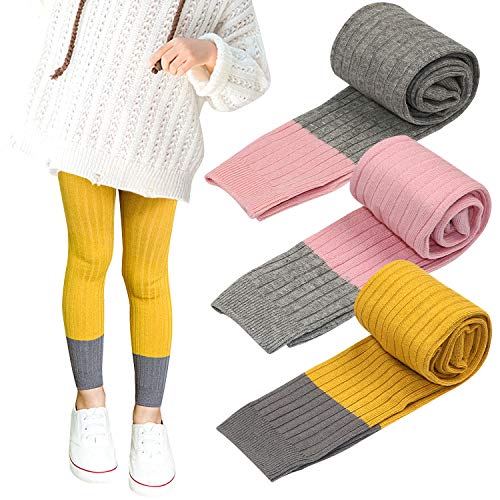 BOOPHBaby Girls Legging Pant Footless Knit Tight Pantyhose Stocking 1-8 Years