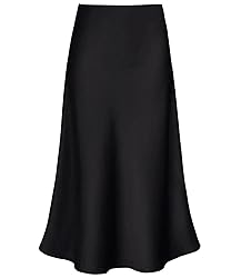 Women's Satin High Waist Hidden Elasticized