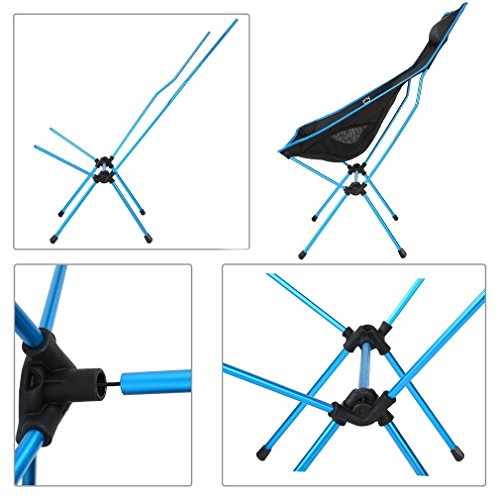 Taope Chaise De Camping Pliante Légère Et Portable – Idéale Pour La Pêche, Le Jardin, La Randonnée, Les Voyages – Peut…