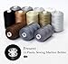 Sewing Thread kit Spools Finest Quality Sewing All Purpose 100% Pure Cotton Thread - 1000 Yard Spools (Suit 10)