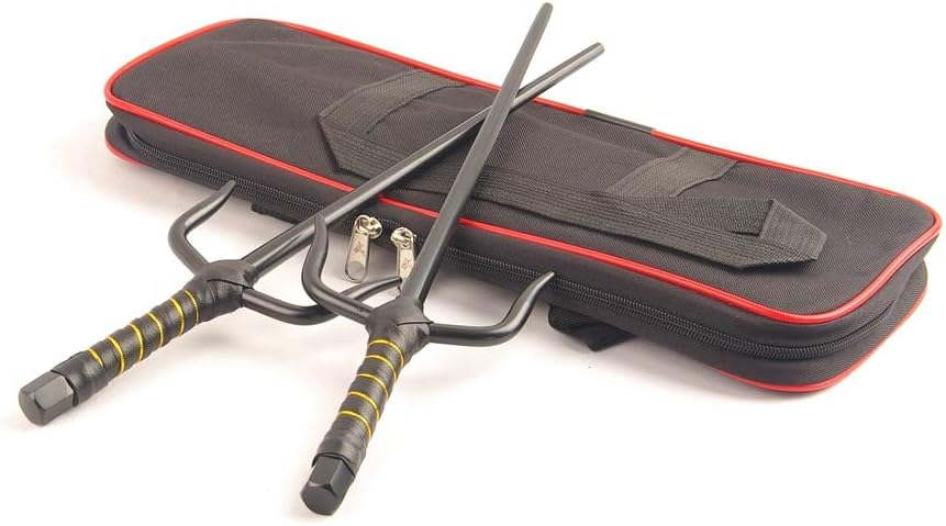Superdo Octagon Metal Martial Arts Sai Silver 15Inch Length Ninja Sai&Sai Case