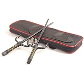 Superdo Octagon Metal Martial Arts Sai Multi Size(Black, 15"&amp;Case)