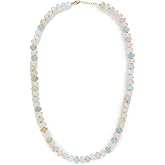 JIA JIA Women's 14k Morganite Crystal Necklace, Pastel Multi, One Size
