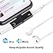 iPhone 7 8 X Adapter & Splitter,Wemelody Dual Lightning Headphone Audio & Charge Adapter Accessories for iPhone 7/7 Plus, iPhone 8/8 Plus, iPhone X - Black