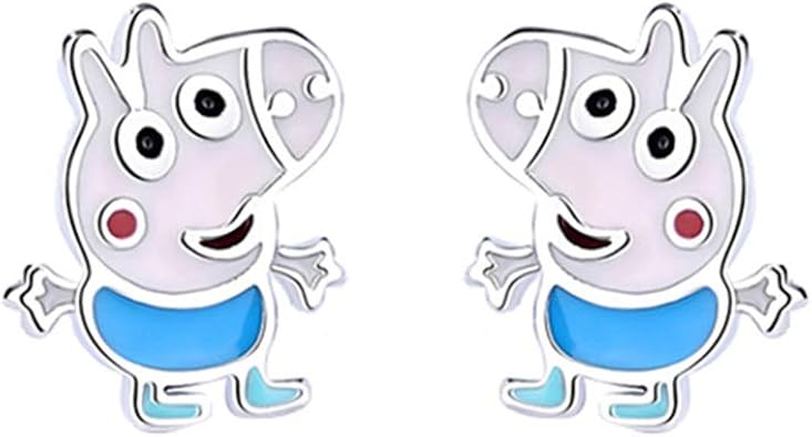 Amazon Com Hongchang Pendientes De Tuerca Para Mujer Diseno De Dibujos Animados Con Circonitas Cubicas Pequenas Hipoalergenicas Con Circonitas Cubicas Base Chapada En Platino Adjustable Dml E1335 E1444 E1445 Jewelry