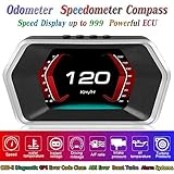 4" Head up Display HUD Display Car OBD2 GPS Dual