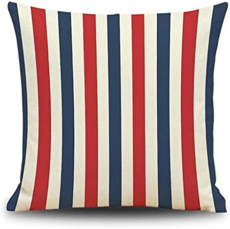 Pillowcase Cotton Linen Throw Pillow Case Cushion Cover Home Sofa Decorative 18 x 18 Inches (Set of 2),#1,4545cm