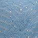 Glitzy Game Crystal Sequin Trim Women's Adjustable Glitter Baseball Cap Hat PALE BLUE C