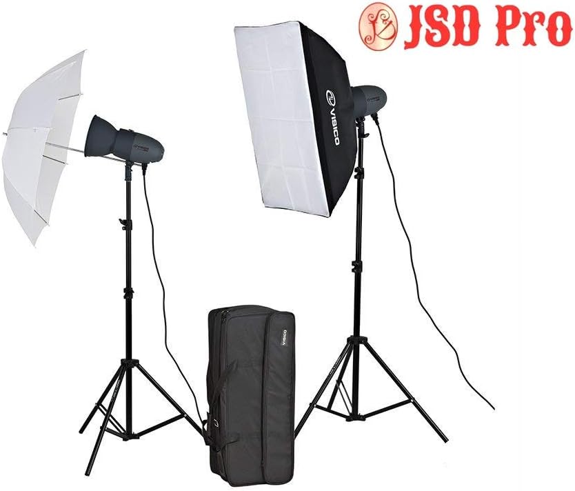 JSD PRO Visico VL-300 Plus Softbox/Umbrella Kit