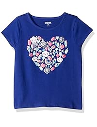 Gymboree - Camiseta de manga corta para niña, color gris