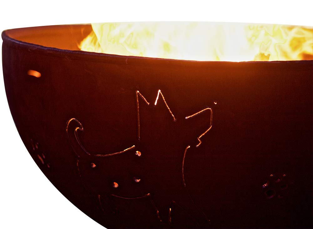 Amazon Com Fire Pit Arts Outdoor Gas Fire Pit Funky Dog