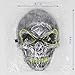 Hasiben Halloween Cosplay LED Light up Skull Mask for Festival Party Halloween Costumes
