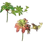 Gcrdplat 2pcs Artificial Succulent Plants, Realistic Large Fake Succulents, Artificial Hanging Ornaments for Decor
