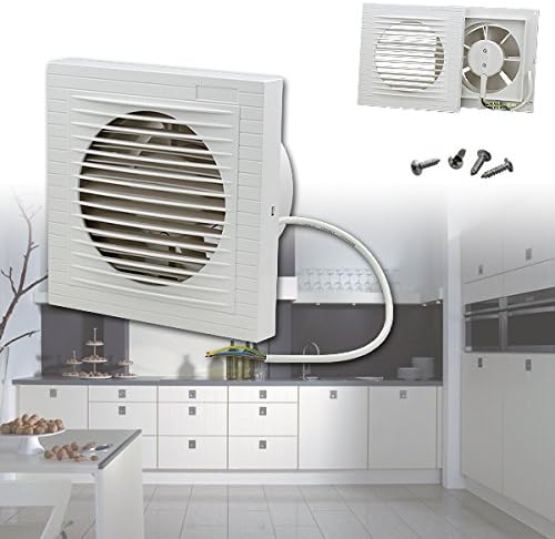 Vingo Lufter Abluft Ventilator O 100 Mm In Weiss Badlufter Kuche Einbaulufter 220v Ce Zertifikation Deckenlufter Amazon De Baumarkt