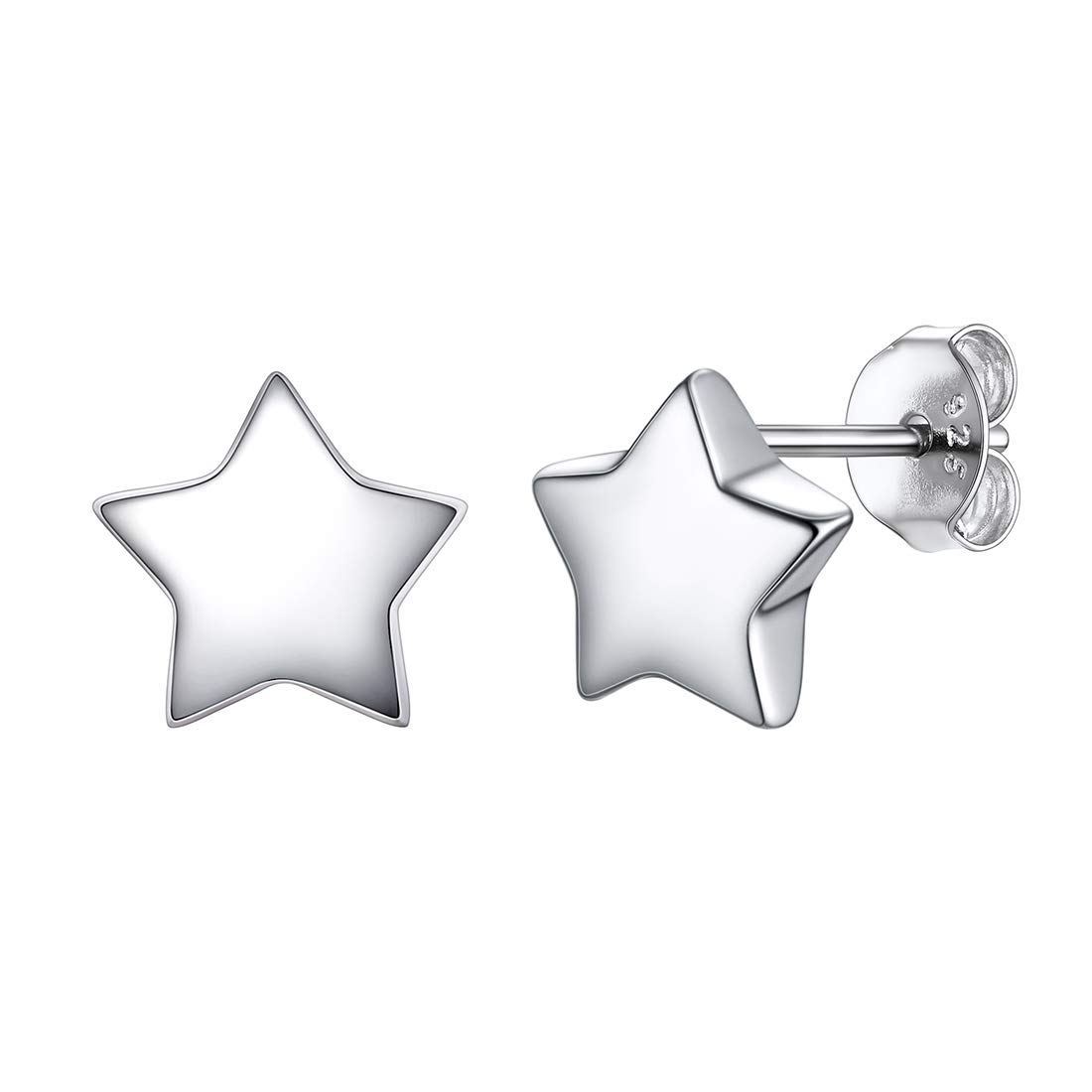 ChicSilver Sterling Silver Earrings Womens Dainty Silver Star Stud Earring Exquisite Stunning Jewellery for Her — image 1