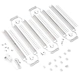 EShine White Finish 6 Panels 12 Inch LED Under Cabinet Lighting, with IR Sensor! Hand Wave Activated - Bright, Strong and Stable - Easy to Install, Screw and 3M Sticker Options Included, Cool White