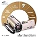 Camcorder, Hausbell Camcorder with Wifi,HDV-5052 1920x1080p Digital Video Camera Camcorder with Infrared Night Vision, Touch Screen and HDMI Output (Golden)