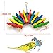 Coppthinktu Colorful Wooden Bird Toys, Parrots Cage Chewing Toy, Multicolored Wooden Block Bite Toys Suggested for Bird Macaw African Grey Cockatoo and a Variety of Amazon Parrotsthumb 3