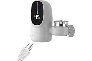 Instant Hot Water Faucet,Fast Heating Electric Heater Faucet with Led Digital Display - Tap Accessories for Restroom Hotel Ki
