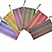 Selizo 18 Pcs 6 Colors Zipper Mesh Pouch for Cosmetic Makeup Office Supplies and Travel Accessories
