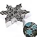 Ambari Christmas Cookie Cutter Set, Snowflake Cookie Cutter, Metal Cookie Cutters, Fall / Winter / Holiday Decorating Mold Tool, Fondant Tools – Include 5 Different Sizes