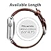 Benuo Apple Watch Series 3 Band, [Classic Collection Series] 42mm Apple iWatch Premium Genuine Leather Strap, Wrist Strap Replacement for Apple Watch Series 2/1/Nike+/Edition (Brown, 42mm)