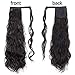 Stamped Glorious Clip in Ponytail Extension Synthetic Wrap Around Long Wavy Ponytail for Lady Women Girl Magic Paste Ponytail Hair Piece(24 Inch,4#)