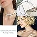 VOGUEKNOCK Shell Choker Necklace Mixed 3 Strands Puka Chip Shell Necklace Hawaii Beach Cowrie Seashell Necklace Pearl Choker Necklace Jewelry for Women Men (3 Strands Choker Set)