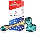 5 inch Glass Water Hammer Green Bone Ready to Burn Made in the USA